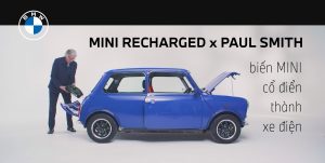 Cá nhân hóa xe MINI cổ điện cùng Paul Smith và động cơ điện