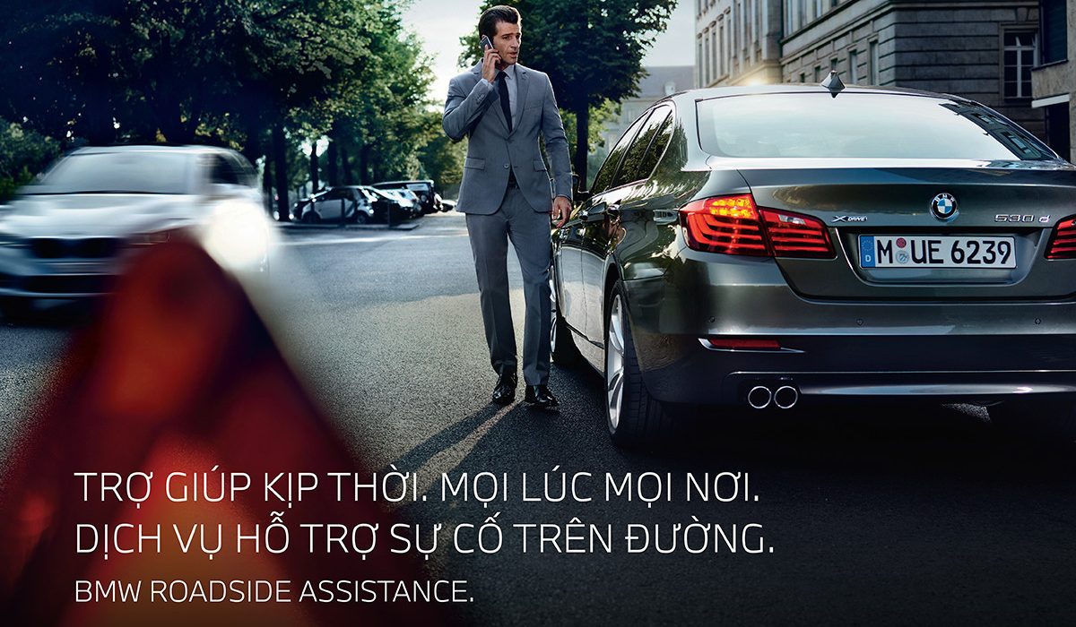 Hỗ trợ sự cố trên đường BMW Vinh